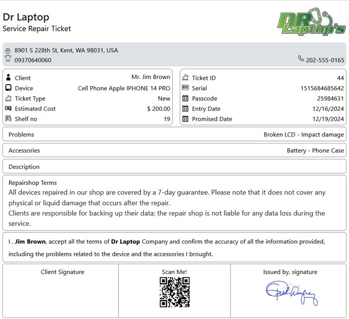 Finty Ticket Template no 2